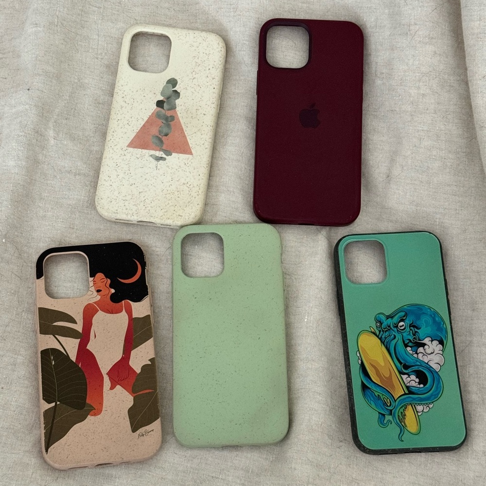 Assorted iPhone 12 Pro cases